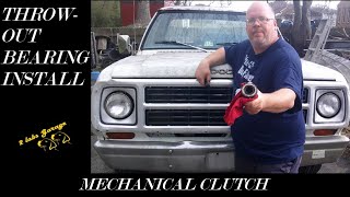 Install a throw out bearing mechanical clutch Dodge D150 overdrive slant 6 [upl. by Daune43]