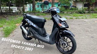 RESTORASI MODIFIKASI YAMAHA MIO SPORTY 2007 [upl. by Mile912]