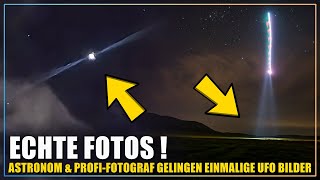 Es sendet einen Lichtstrahl aus Professionellen Fotografen gelingt einzigartiges UFO Foto [upl. by Zach122]