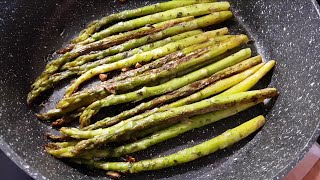 Rezept mit grünem SpargelSchnelles Spargelgericht mit wenig ZutatenDie leckersten Spargeln 🥰 ASMR [upl. by Laurence]