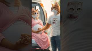 gato distocia 🐱👩‍❤️‍💋‍👩🐈 shorts cat catvideos animals kitten [upl. by Anyal499]