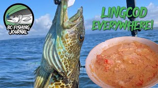 Lingcod Catch amp Cook  DELICIOUS Creamy Tomato Lingcod Recipe [upl. by Boff]