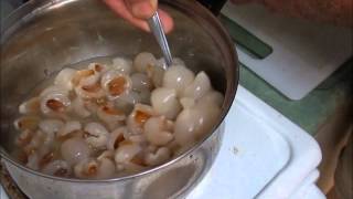 LYCHEES COOKED in GINGER SYRUPBeautiful [upl. by Keheley446]