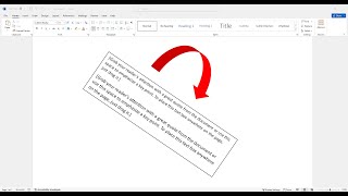 how to rotate text box in word [upl. by Nivak]