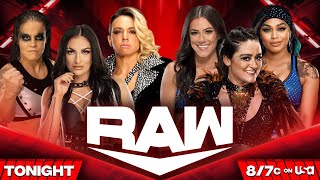 WWE RAW Sonya Deville Shayna amp Zoey Vs Lyra Valkyria Kayden amp Katana WWERAW WWE2K24 [upl. by Celinka]