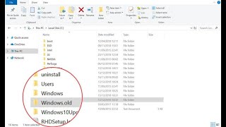 Windows 10 von Windows 11 löschen WindowsOld Ordner löschen [upl. by Profant]