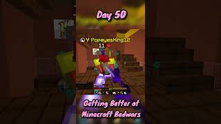 Day 50 of Minecraft Bedwars shorts minecraftminiseries [upl. by Lothair]