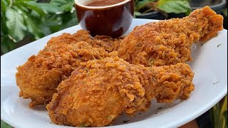 Crispy Fried Chicken Flavorful amp Delicious No Milk No Egg [upl. by Ahsinel]