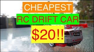 RC Drift Car CHEAPEST 124 SCALE 20 REVIEW [upl. by Rellek]