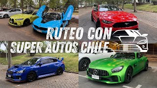 Ruteo con SUPER AUTOS CHILE Bmw i8M4 CompetitionFord MustangMclarenMercedes Amg GTR [upl. by Adnarb]