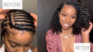 Protective Style  3b3c Curly Clip ins  Better Length Hair [upl. by Leatrice]