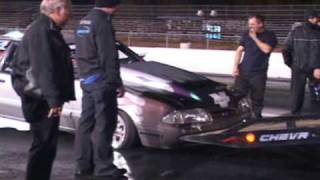 Nyce1s Crash  Larry Hourcle Mustang Wheelstand  MIR WCF 2009 [upl. by Haynes669]