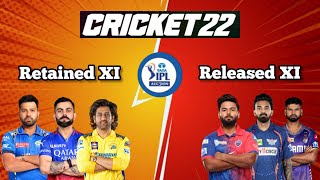 IPL 2025  Retained XI 🆚 Released XI  Battle of the Best 🔥 [upl. by Burkle]