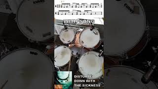 Disturbed  Down With The Sickness  Drum Intro with sheet music [upl. by Vokay]