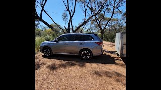 Episode 2 Mitsubishi Outlander PHEV first long distance Towing trip Perth to Wheatbelt in WA [upl. by Brandtr]