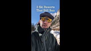 ❌🏂 Believe it or not there are still three ski resorts that BANNED snowboarding 🤷‍♂️ [upl. by Hola117]