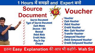 Source Document and Voucher  Origin of Transaction  Class 11 Accounts Chapter 6 [upl. by Acsirp794]