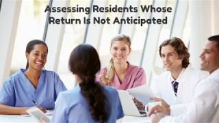 MDS 30 Basics Assessing Residents Whose Return is Not Anticipated [upl. by Fries464]