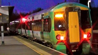 Southern 377317  Re Numbered 3 Car 377342 Departs Tattenham Corner For London Victoria [upl. by Annala]