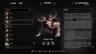 BESTIARY Fiends Witcher 3 InGame Lore Read Aloud [upl. by Imuya]