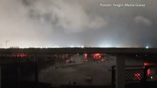 Así se inundó Alfafar una cámara instalada en una terraza captó toda la tragedia [upl. by Alehs]