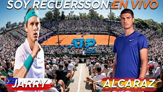 Nicolás Jarry vs Carlos Alcaraz Reaccionando en vivo ATP 250 de Buenos Aires [upl. by Fawcett]