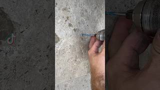 Porcelain Tile Drilling  Under 10 Seconds Not Bad… diy howto tiled tiling porcelain drill [upl. by Oderf813]