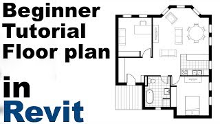 Revit Beginner Tutorial  Floor plan part 1 [upl. by Ylecic792]