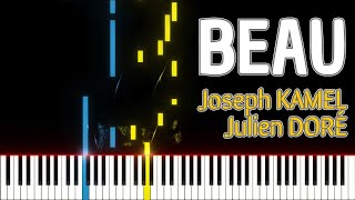 🚩Beau  Joseph KAMEL amp Julien DORÉ Piano Tutorial pianotutorial [upl. by Moria]