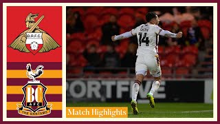 MATCH HIGHLIGHTS Doncaster Rovers v Bradford City [upl. by Relyuhcs]