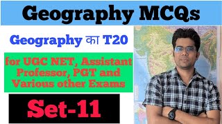 Set 11 II Geomorphology MCQs T20 Series II UGC NET PGT GDC Assistant professor DSSSB NVS KVS [upl. by Fugazy647]