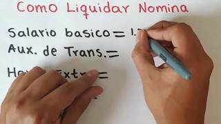 Como LIQUIDAR NOMINA ejercicio paso a paso [upl. by Inobe]