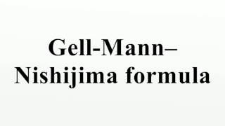 GellMann–Nishijima formula [upl. by Miltie]