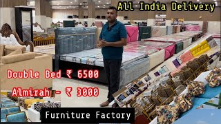 Furniture WholeSale🔥DoubleBed 6500 5 Seater Sofa  6500 Almirah 3000 Biggest Furniture Market [upl. by Zelle635]