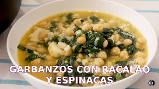 GARBANZOS con BACALAO y ESPINACAS  el tradicional potaje de Semana Santa ​ Cocina Abierta [upl. by Odin]