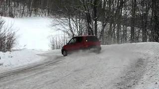 Fiat Cinquecento 900  Winter drift [upl. by Nimesh]