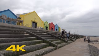 Prestatyn Walk Town Centre amp Beach【4K】 [upl. by Brocky]