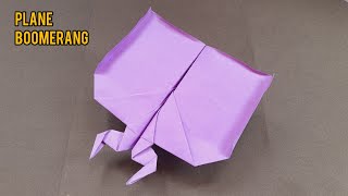 how to make paper plane boomerang paper plane boomerang plane kaise banate hain best flying bird [upl. by Inohtna]