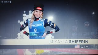 Mikaela Shiffrin Slalom Levi 2024 [upl. by Anileva]