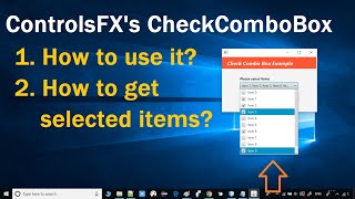 ControlsFXs CheckComboBox  How to use CheckComboBox in JavaFX [upl. by Nerrej]