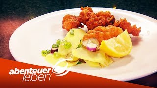 Backhendl mit Kartoffelsalat in 10 Minuten  Abenteuer Leben  Kabel Eins [upl. by Idnac944]