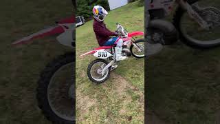 Warming Up a Mint 2003 CR250 2Stroke [upl. by Brice]