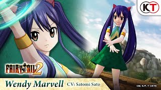 FAIRY TAIL 2  Wendy Marvell Character Highlight [upl. by Goles]