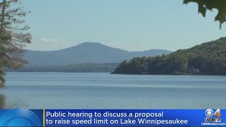 Proposal would raise speed limit on Lake Winnipesaukee [upl. by Enyamrahc]