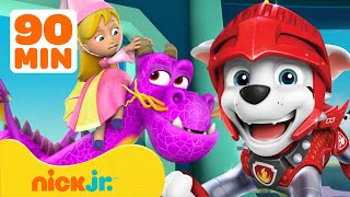 PAW Patrol Fairytale Rescues amp Adventures 🐉 90 Minutes  Nick Jr [upl. by Sokcin423]