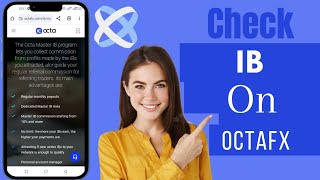 How To Check IB In OctaFX  Check IB Partner In OctaFX [upl. by Dachy]