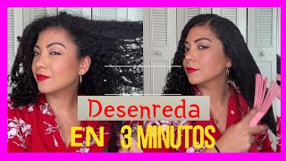 Como DESENREDAR el cabello RIZADO en 3 MINUTOS 😱 [upl. by Aliban]