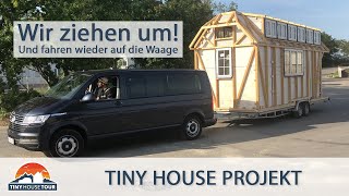 WIR ZIEHEN UM – Unser Tiny House bekommt endlich einen neuen Stellplatz  TINY HOUSE TOUR [upl. by Drida]