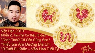 ☯️ Phần 2 Tuổi Tỵ 2019 Tam Tai Sao Hạn Có Thật Cách Tính Tam Tai  Hiểu Sai Âm Dương Ngũ Hành [upl. by Seek541]