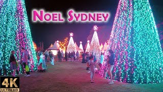 4K Noel Sydney 2022  City lit up for Christmas Watch til the end to see the giant Christmas tree [upl. by Yelah]